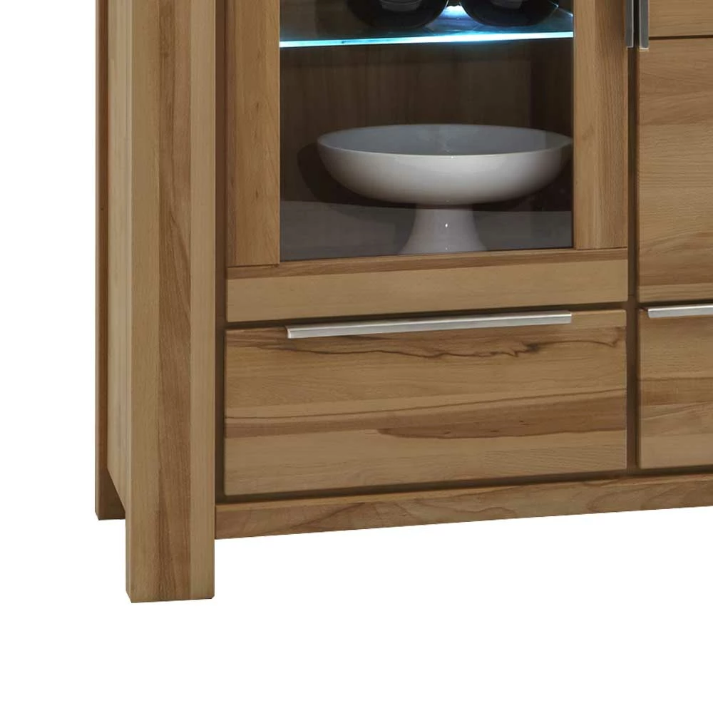 Massivholz Vitrine Grenvana Aus Wildeiche – Bild 3