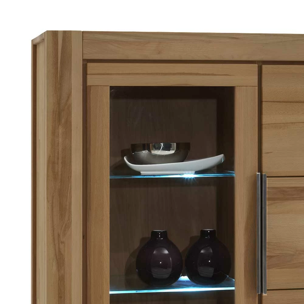 Massivholz Vitrine Grenvana Aus Wildeiche – Bild 4