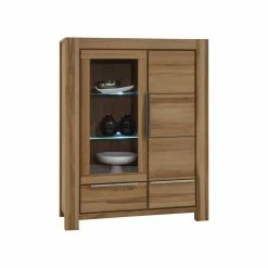 Massivholz Vitrine Grenvana Aus Wildeiche