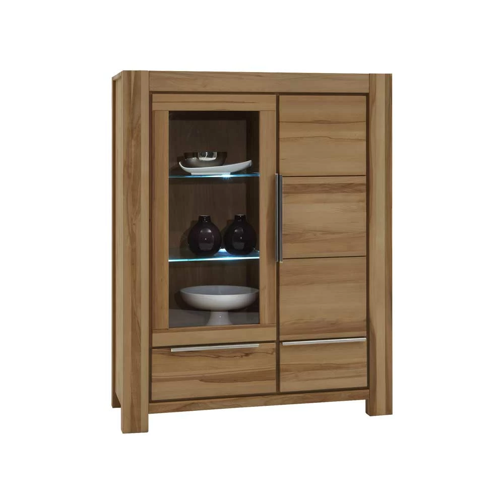 Massivholz Vitrine Grenvana Aus Wildeiche