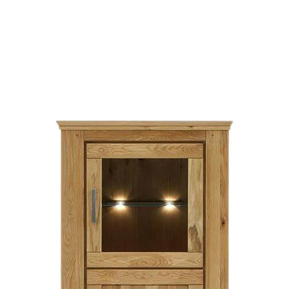 Massivholz Vitrine Ladressa Aus Wildeiche Geölt – Bild 3