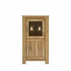 Massivholz Vitrine Ladressa Aus Wildeiche Geölt