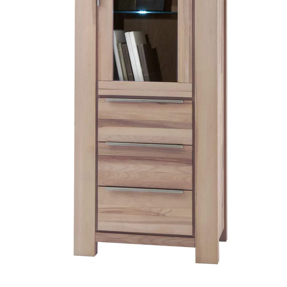 Massivholz Vitrine Thivios Aus Wildeiche – Bild 2