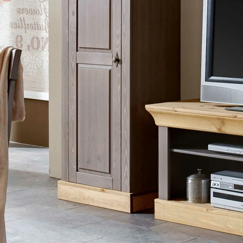 Massivholzschrank Cempino In Grau – Bild 4