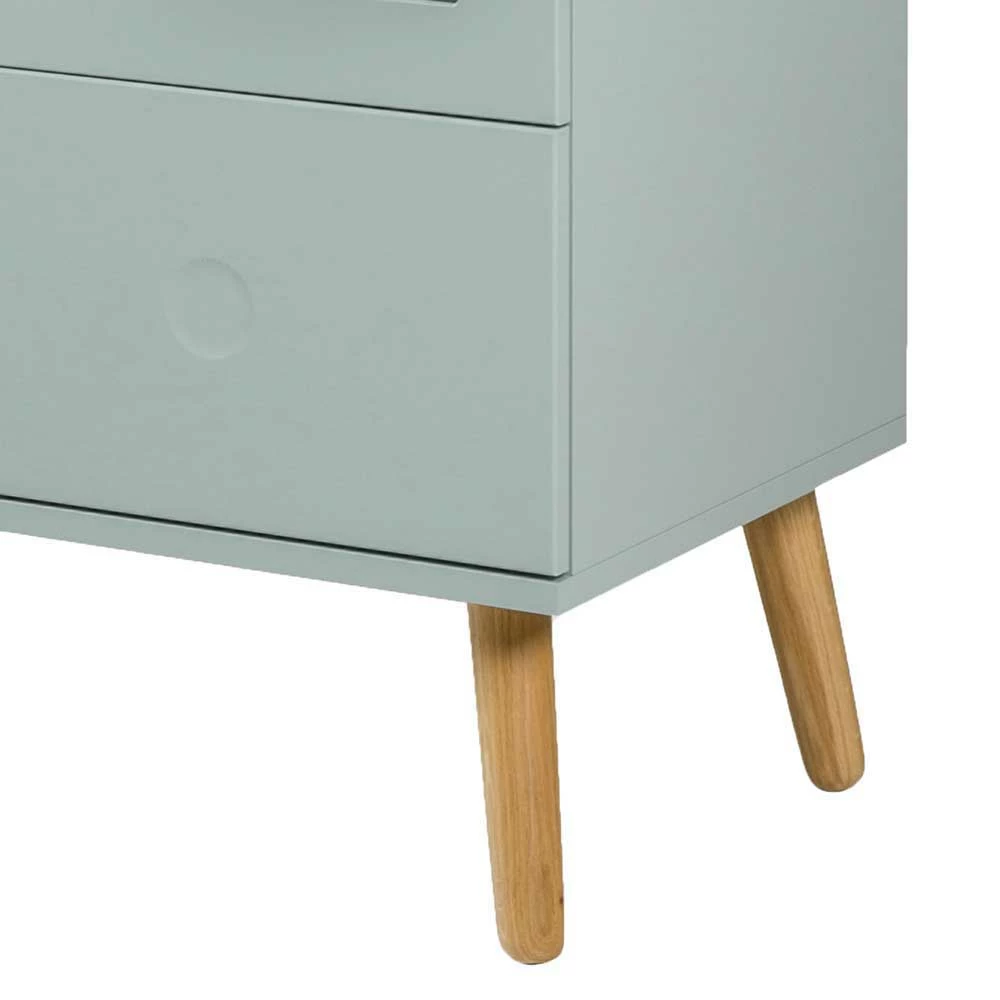 Mid Century Style Vitrinenschrank Akdova In Hellem Grün – Bild 4