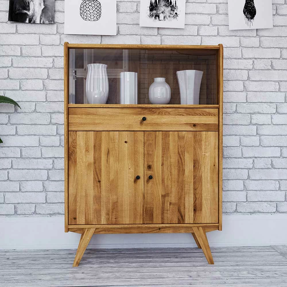 Mid Century Wildeiche Schrank Geölt - Hardus I – Bild 2