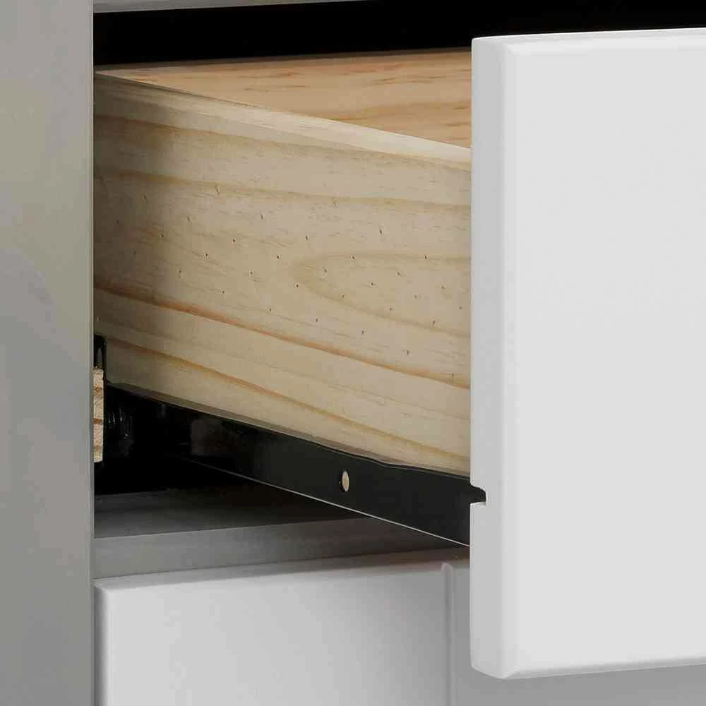 Moderne Anrichte Mit Regal In Weiß & Grau - Lurgeno – Bild 6