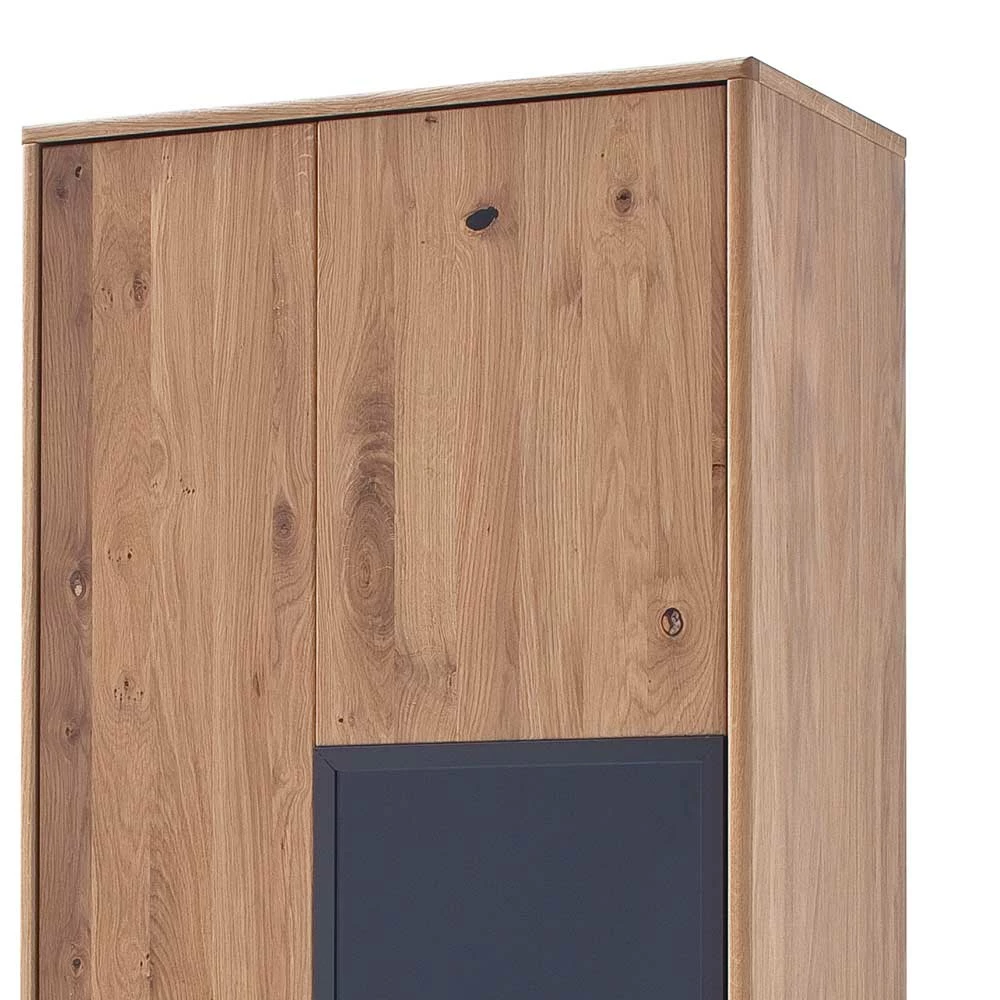 Moderne Echtholz Vitrine Aus Eiche Massivholz - Assela – Bild 5