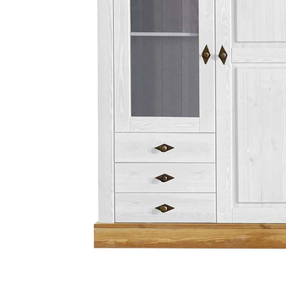 Niedrige Vitrine Sibiuta Im Landhaus Look – Bild 4