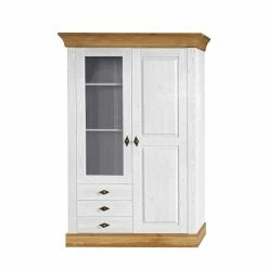 Niedrige Vitrine Sibiuta Im Landhaus Look