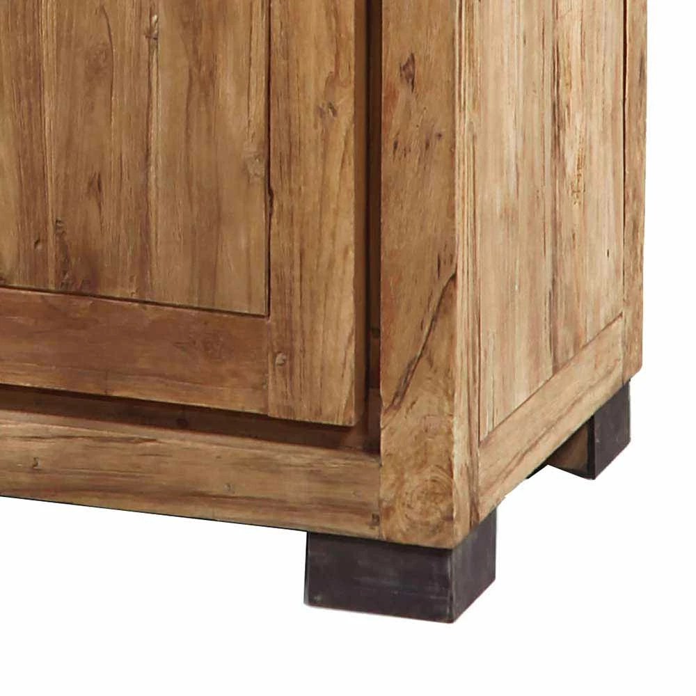 Recyclingholz Vitrinenschrank Aus Teak - Ciola – Bild 4