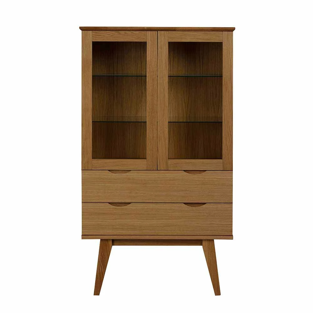 Retro Vitrine In Eichefarben - Number – Bild 3