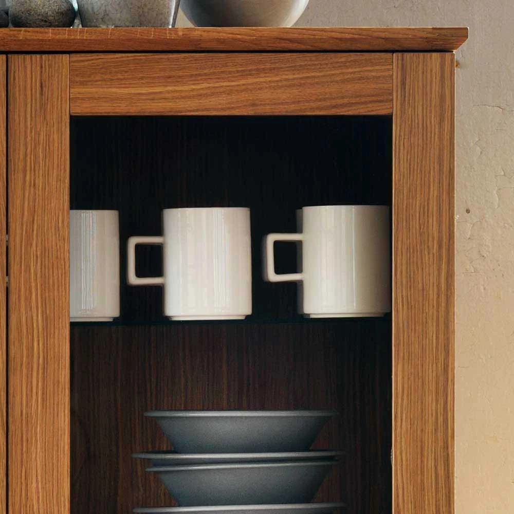 Retro Vitrine In Eichefarben - Number – Bild 6