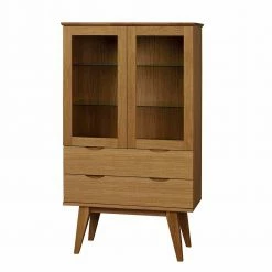 Retro Vitrine In Eichefarben - Number