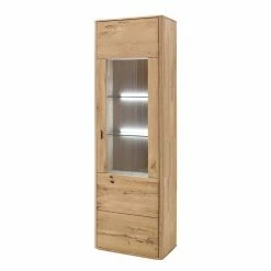 Schrank Vitrine Aus Eiche Massivholz - Destal