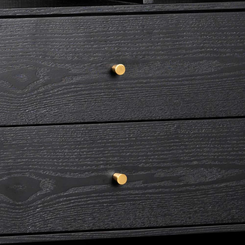 Schwarzes Regal Mit Schubladen 60x170x35 - Orgevia – Bild 4