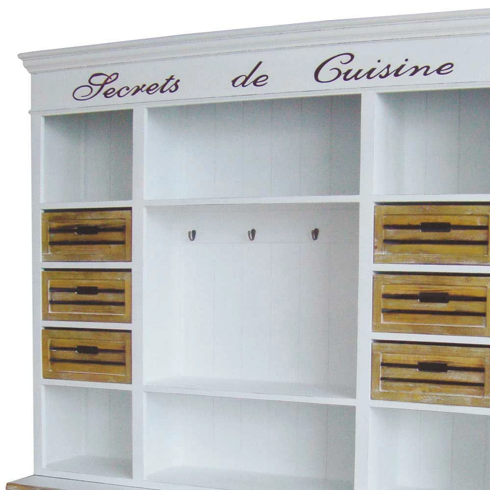 Shabby Buffetschrank Calavon In Weiß – Bild 2