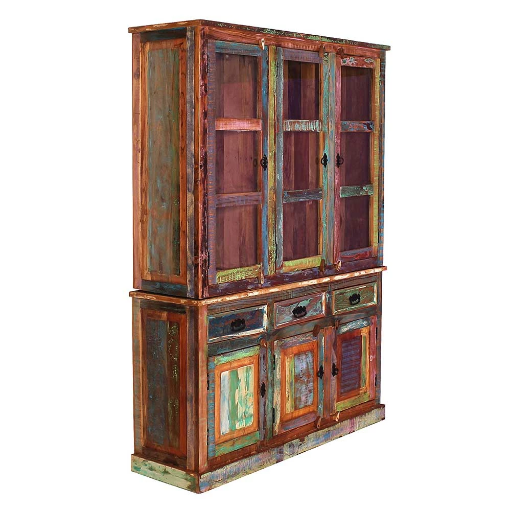 Shabby Chic Buffetschrank In Braun Bunt - Jamaica – Bild 3