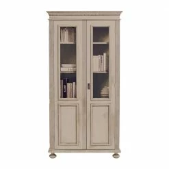Shabby Chic Vitrine Bairika In Grau