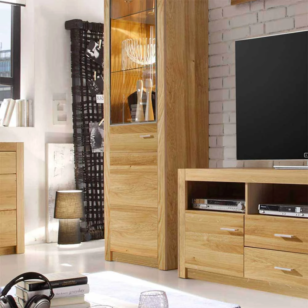 Standvitrine Landuva Aus Asteiche Geölt – Bild 3