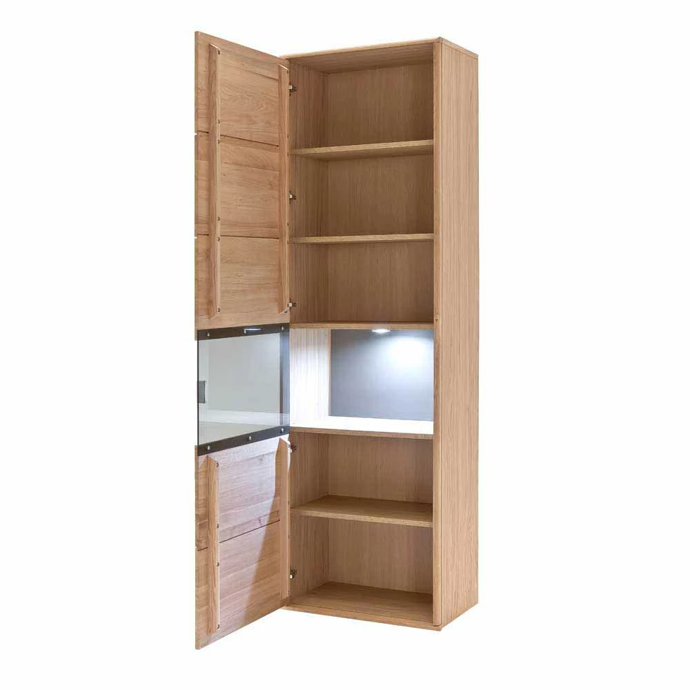 Standvitrine Vernella Aus Eiche Hell Geölt – Bild 3