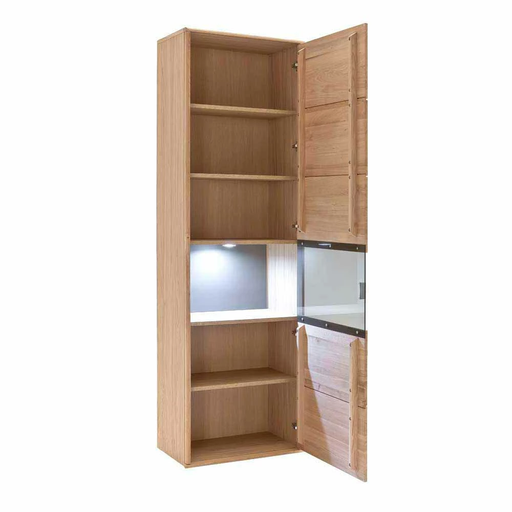 Standvitrine Vernella Aus Eiche Hell Geölt – Bild 4