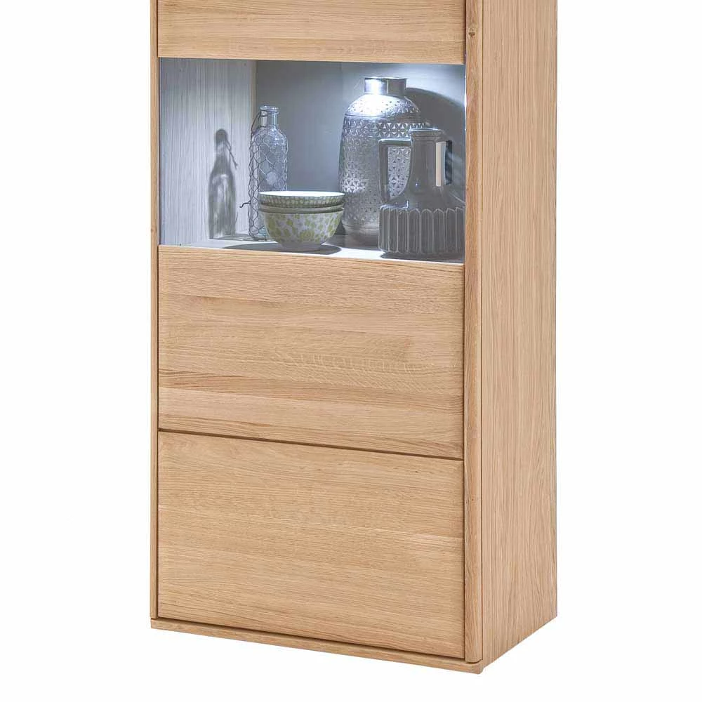 Standvitrine Vernella Aus Eiche Hell Geölt – Bild 5