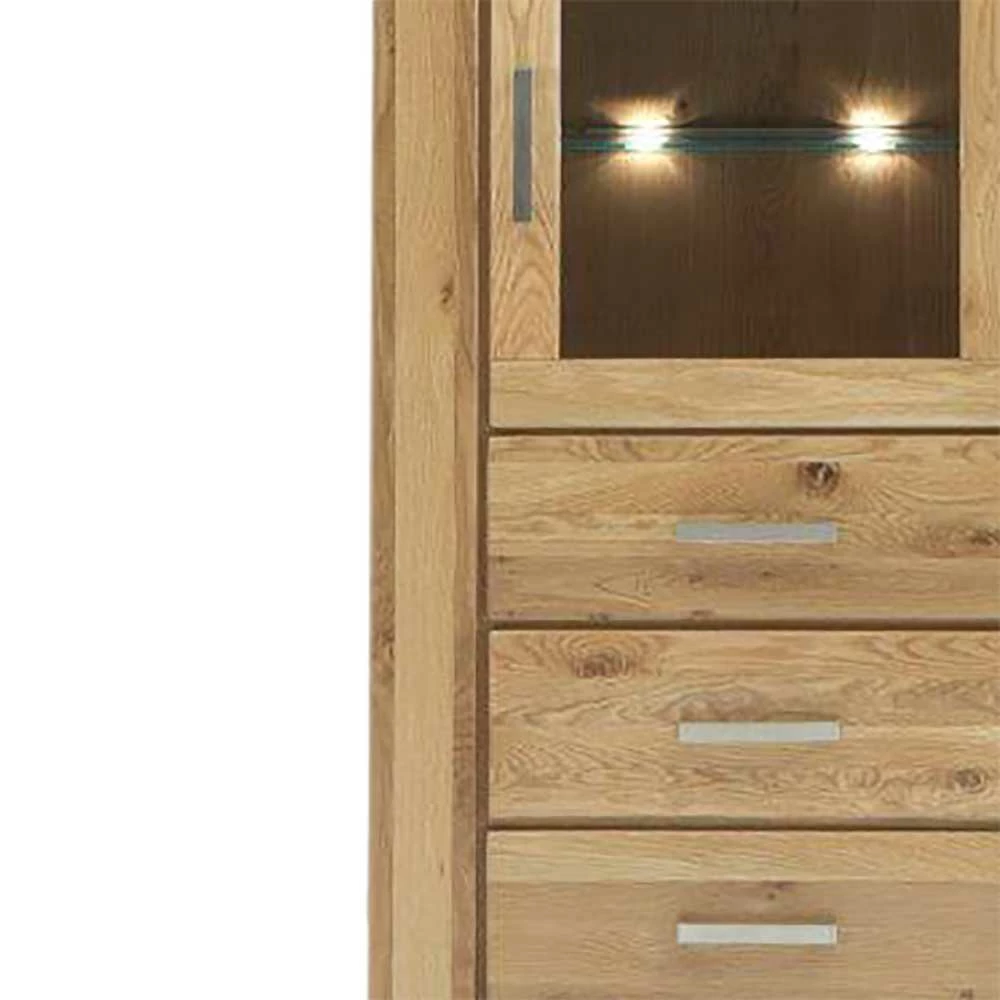 Standvitrine Ladressa Aus Wildeiche Geölt – Bild 5