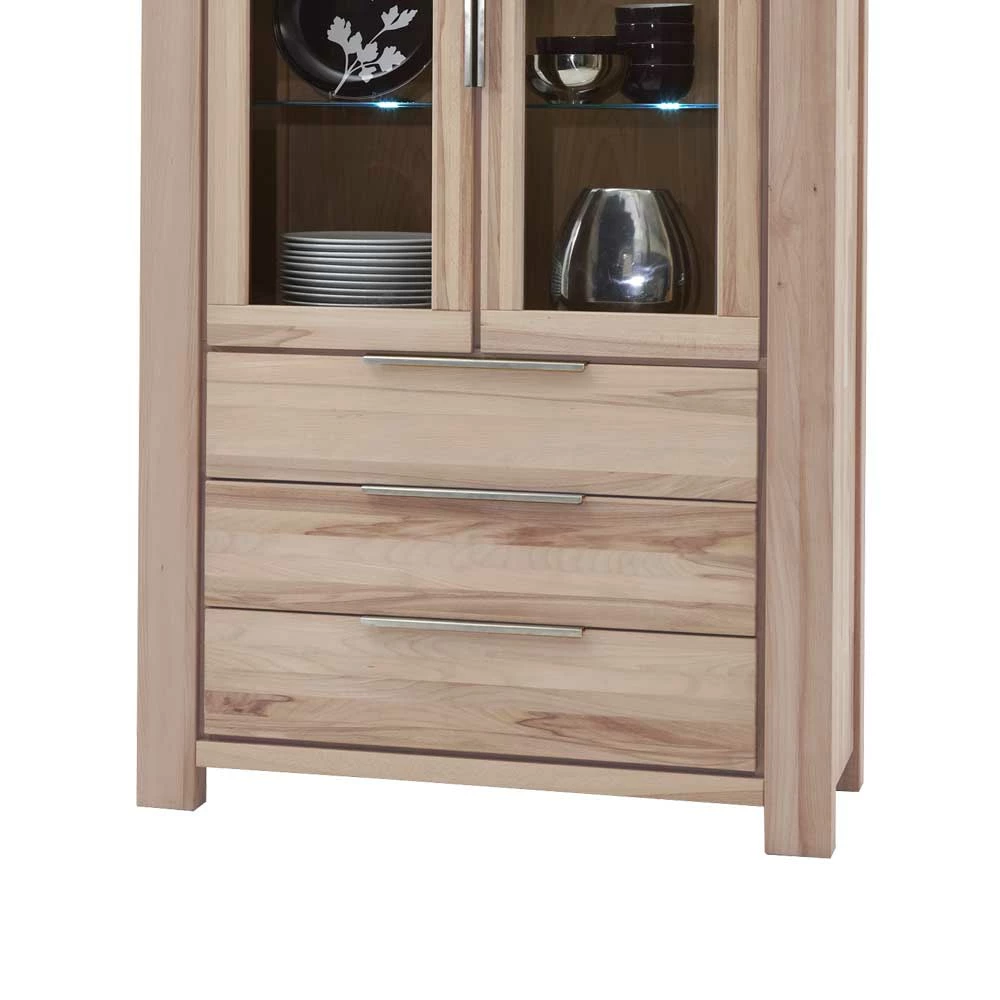 Standvitrine Thivios Aus Wildeiche Massivholz – Bild 2