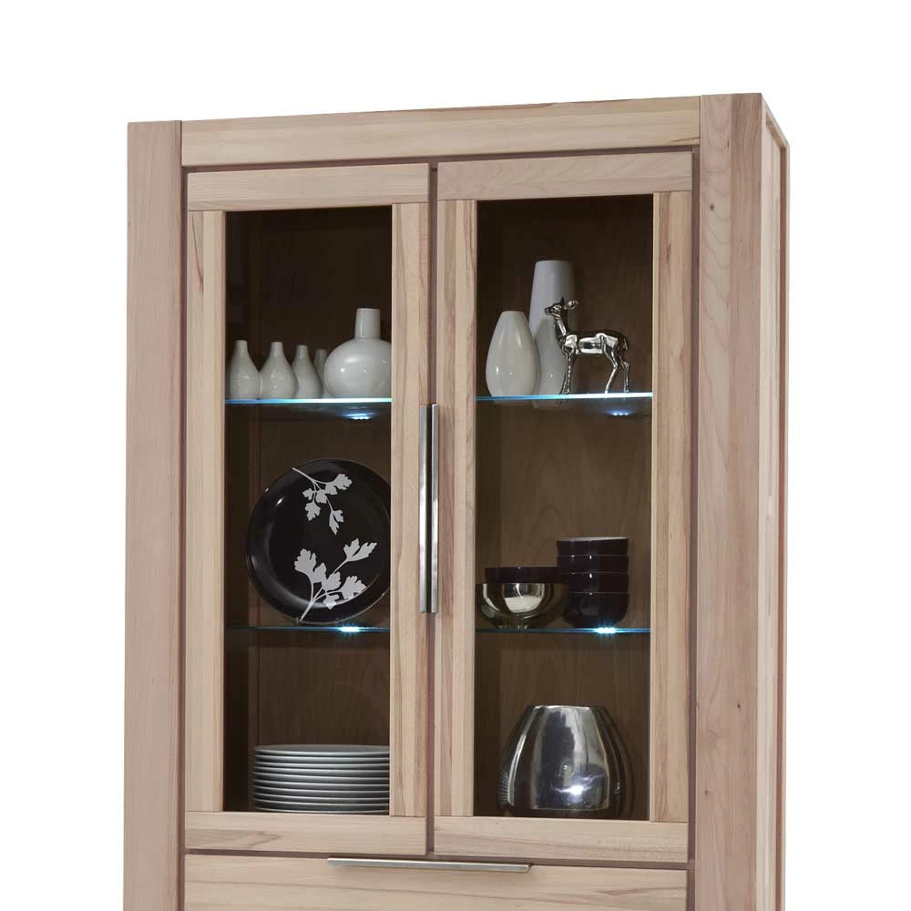 Standvitrine Thivios Aus Wildeiche Massivholz – Bild 3