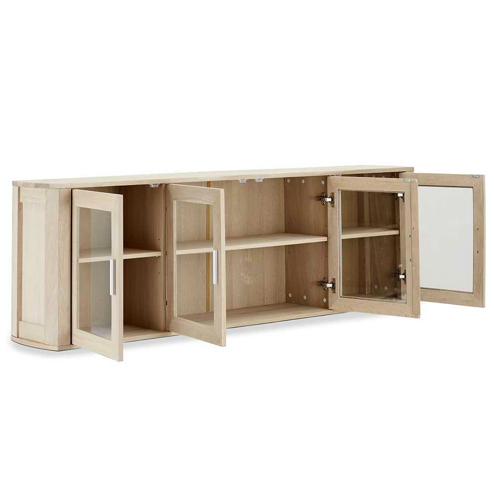 Teilmassive Wandvitrine Mit Vier Türen - Inviama – Bild 3