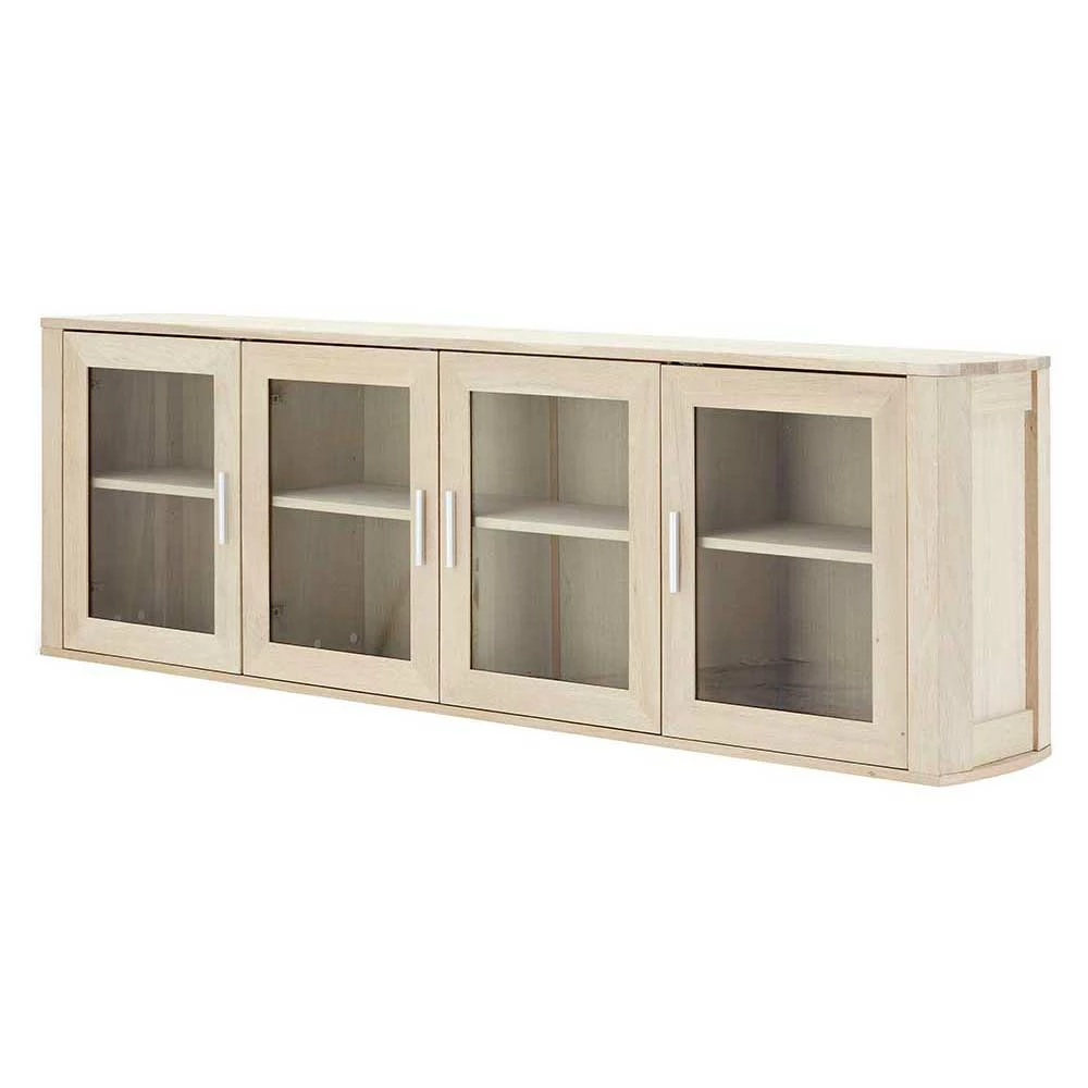 Teilmassive Wandvitrine Mit Vier Türen - Inviama