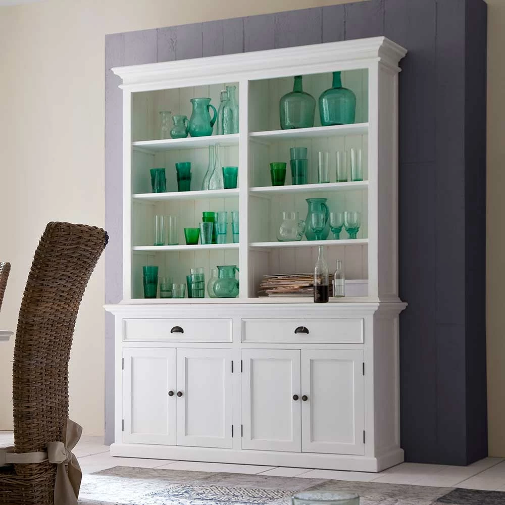 Toller Bücherschrank In Weiß Venzeno Landhaus – Bild 2