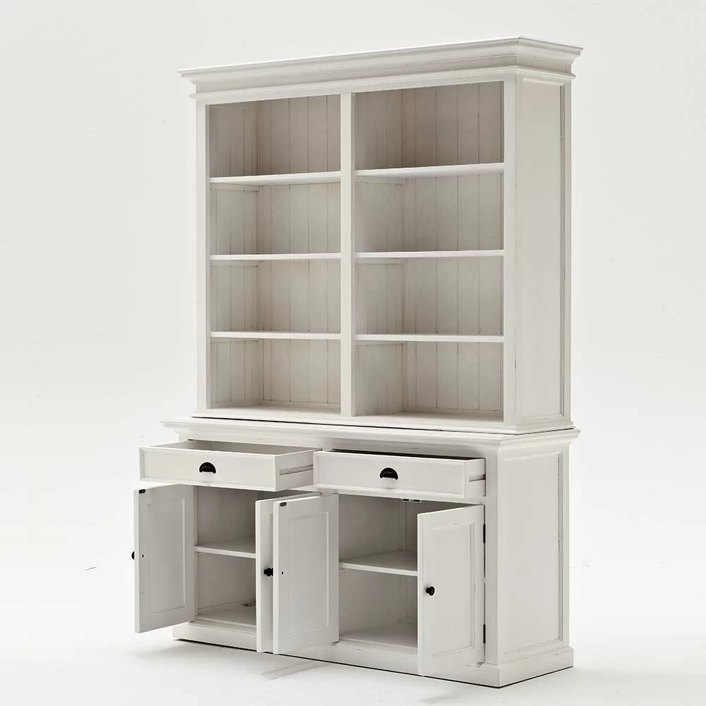 Toller Bücherschrank In Weiß Venzeno Landhaus – Bild 4