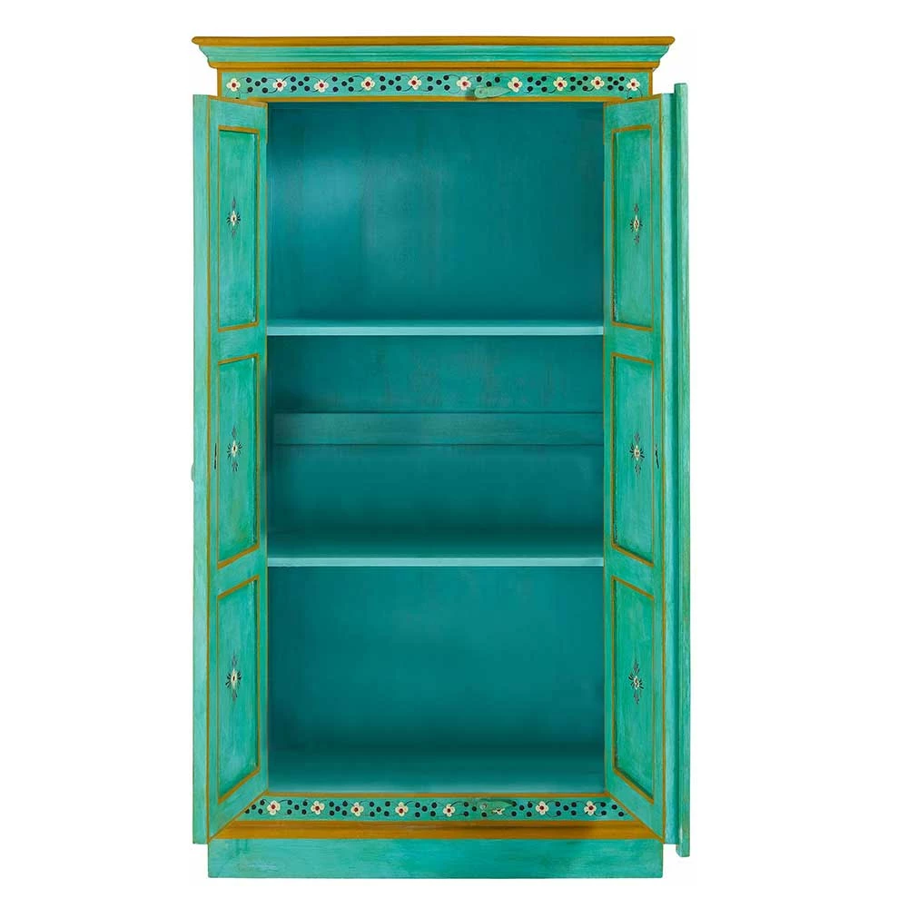 Vintage Holzschrank Bunt Bemalt - Lennlo – Bild 3