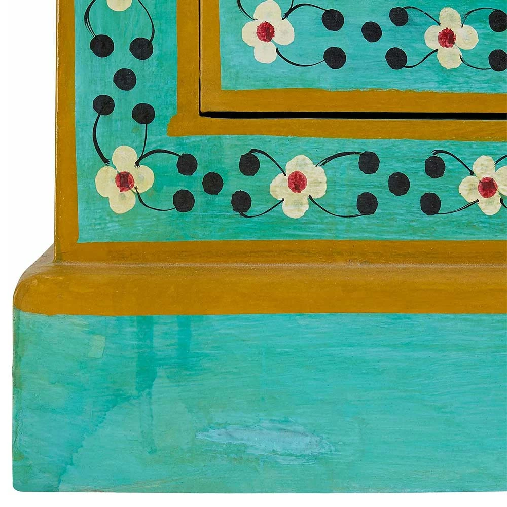 Vintage Holzschrank Bunt Bemalt - Lennlo – Bild 5