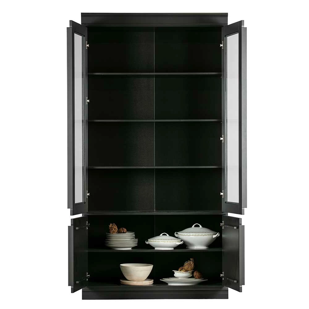 Vintage Vitrinenschrank In Schwarz - Graddos – Bild 5