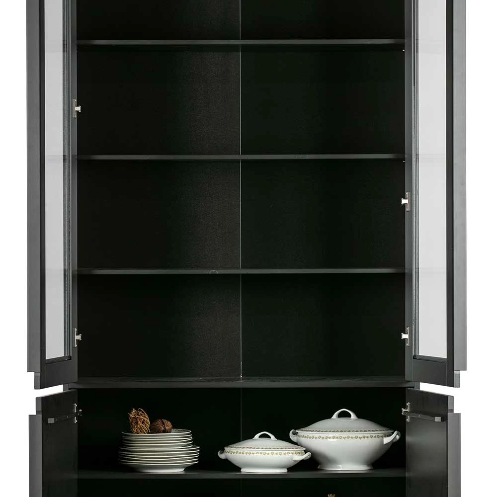 Vintage Vitrinenschrank In Schwarz - Graddos – Bild 6