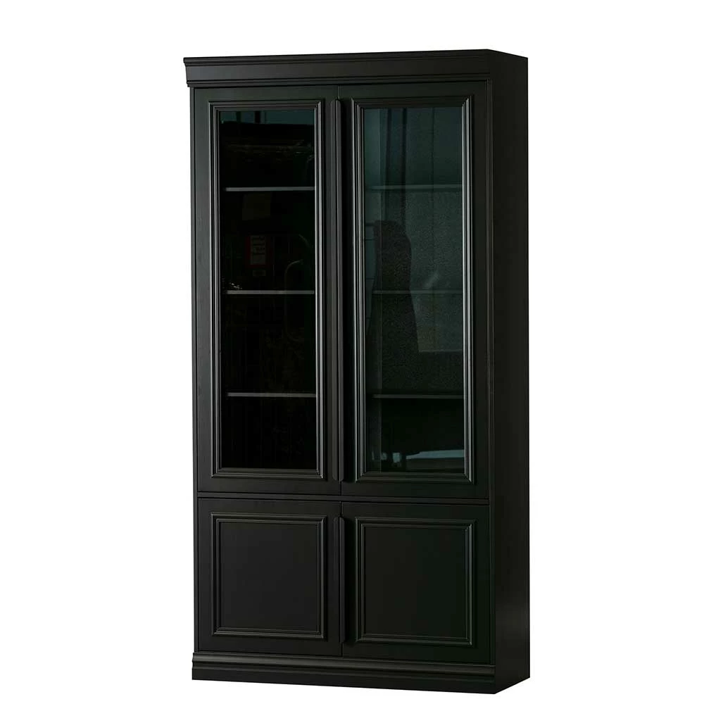 Vintage Vitrinenschrank In Schwarz - Graddos