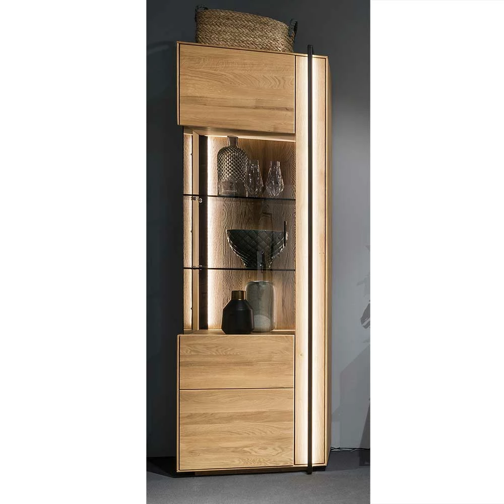 Vitrine Aus Asteiche Massivholz - Slaraduva – Bild 2