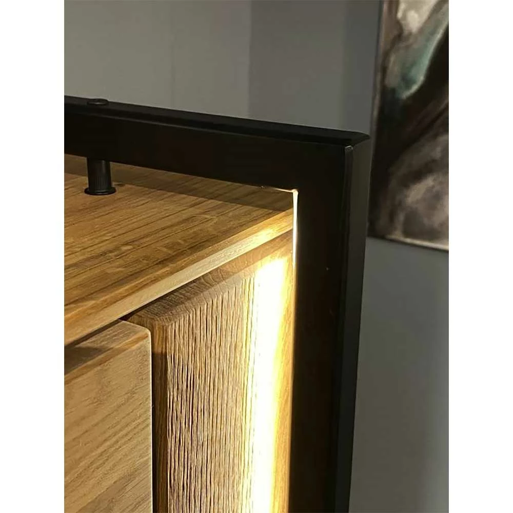 Vitrine Aus Asteiche Massivholz - Slaraduva – Bild 6