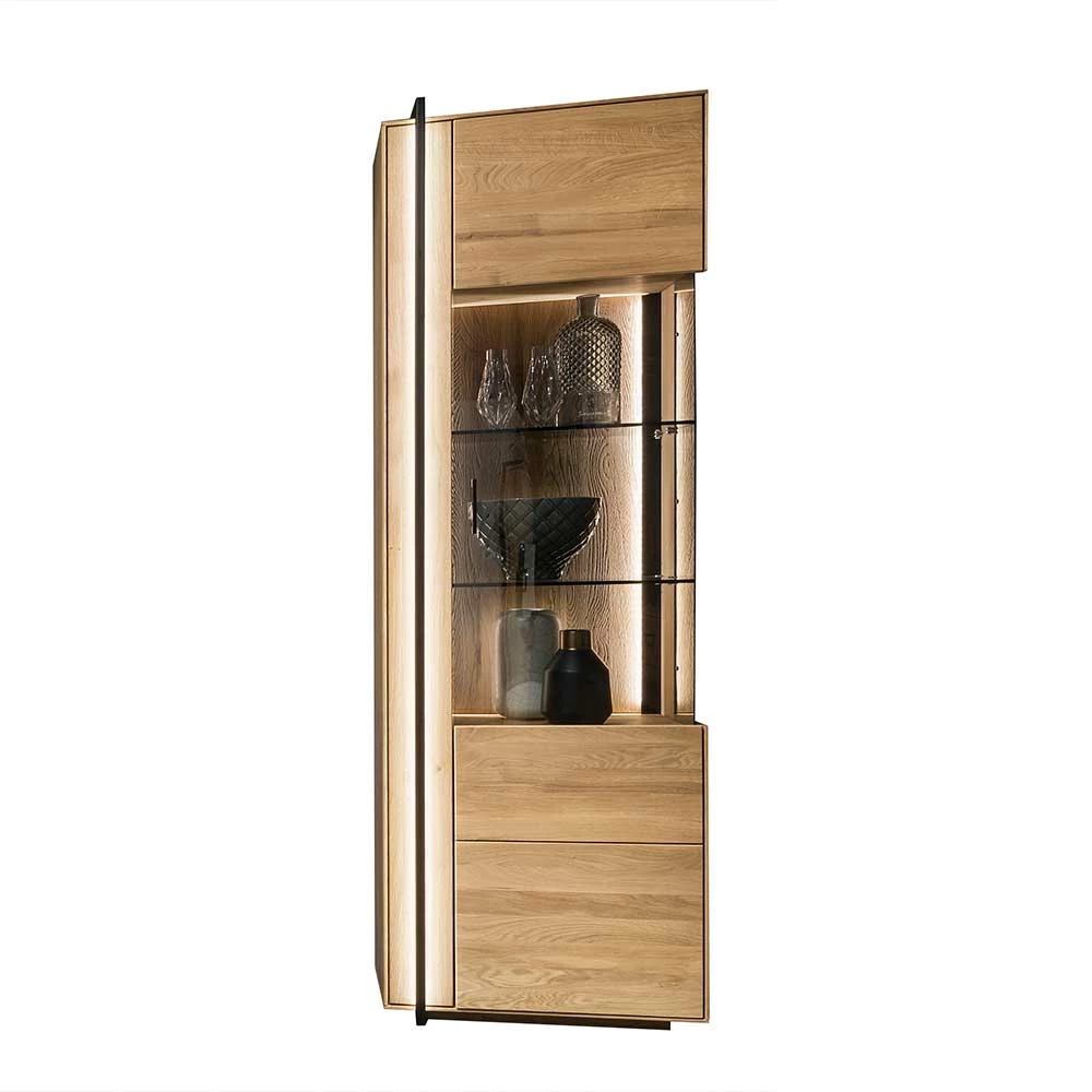 Vitrine Aus Asteiche Massivholz - Slaraduva