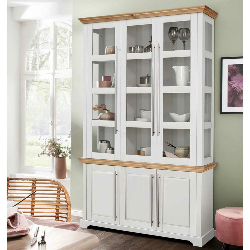 Vitrine Aus Holz Mit Metall Stangengriffen - Eyzaco – Bild 2