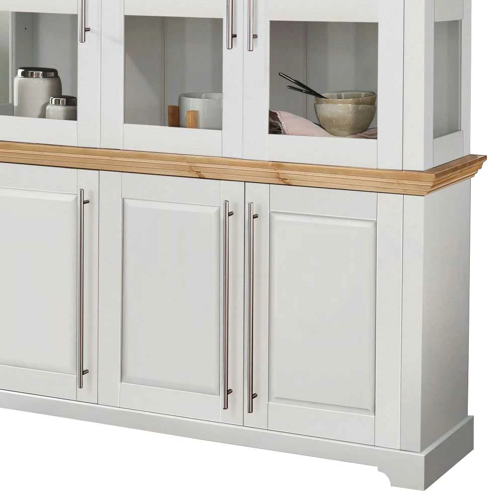 Vitrine Aus Holz Mit Metall Stangengriffen - Eyzaco – Bild 4