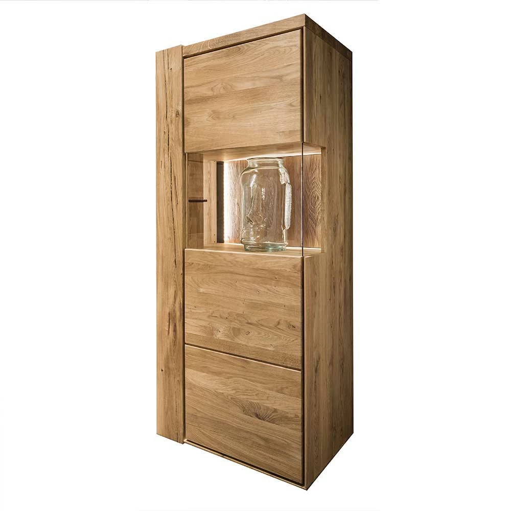 Vitrine Aus Wildeiche Geölt - Slaraduva