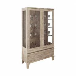 Vitrine Welkin Aus Eiche Massivholz