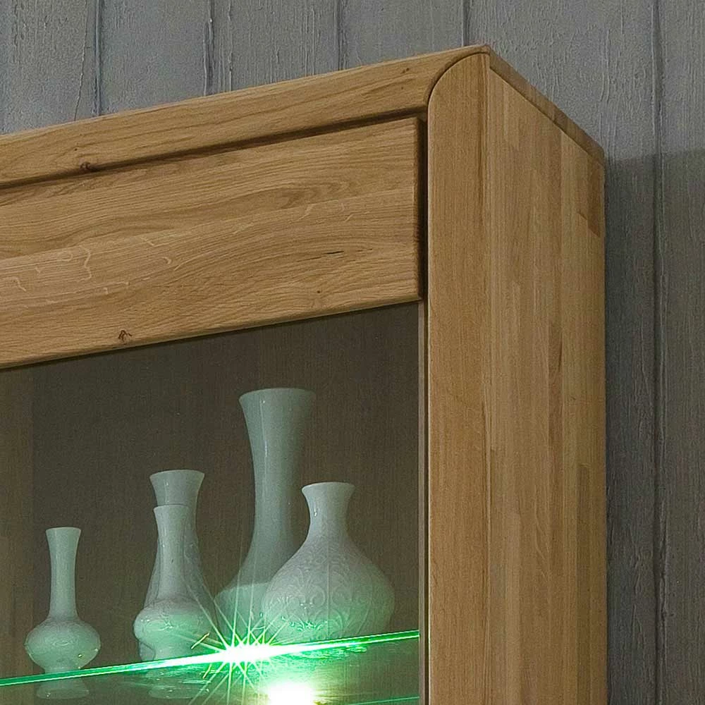 Vitrine Croconia Aus Wildeiche Massiv Bianco Geölt – Bild 4