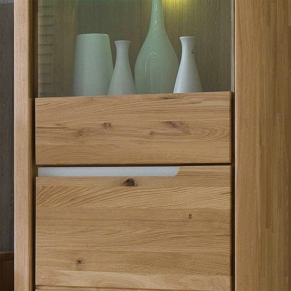 Vitrine Croconia Aus Wildeiche Massiv Bianco Geölt – Bild 5