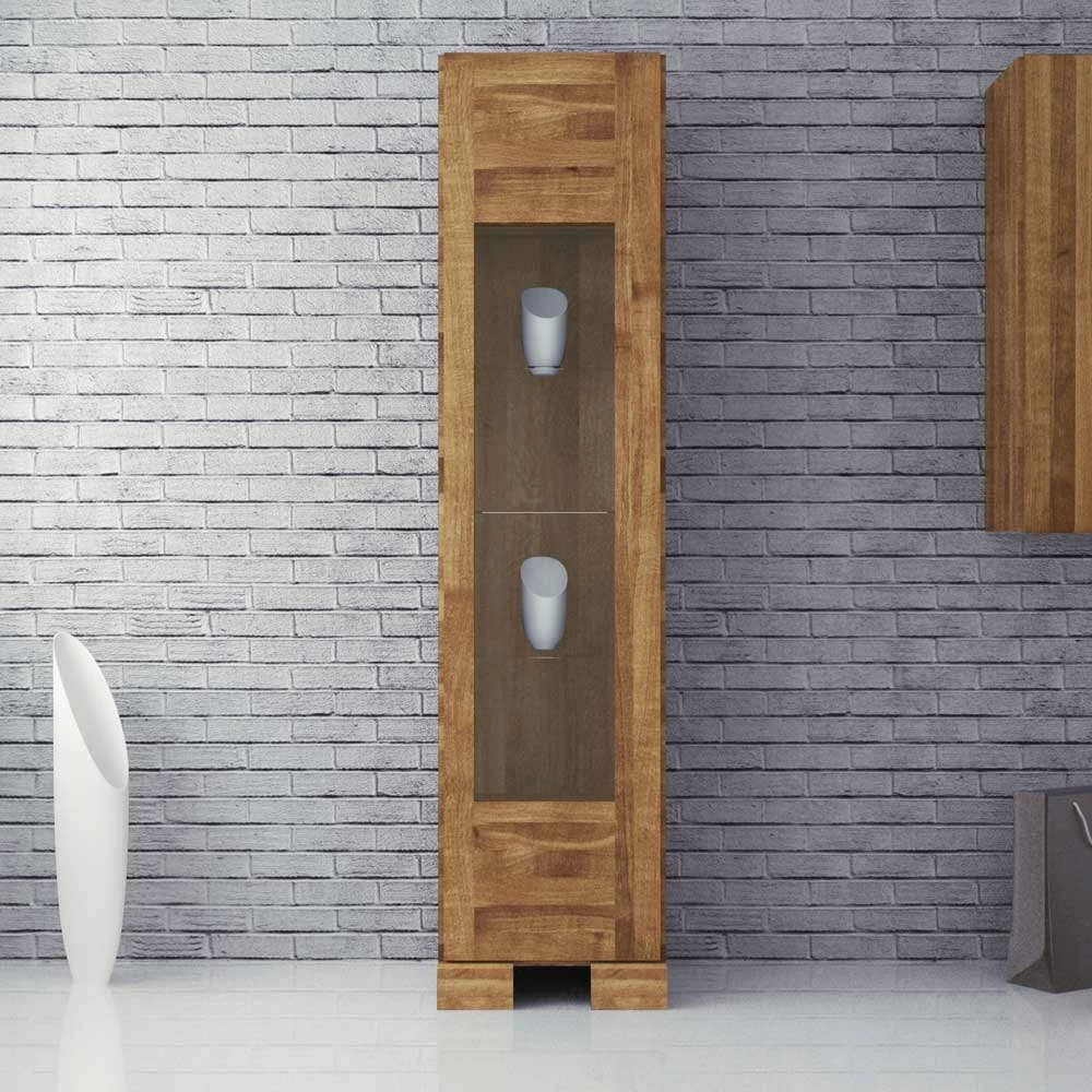 Vitrine Vaskov Aus Wildeiche Massivholz – Bild 2