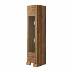 Vitrine Vaskov Aus Wildeiche Massivholz